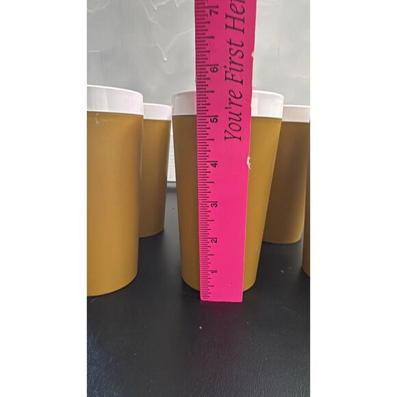 Set of 6 Harvest Gold Welded 10 oz. Tumbles,Insulated Vintage - Picture 4 of 5